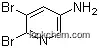 Molecular Structure of 53242-19-6 (3-PYRIDINAMINE, 5,6-DIBROMO-)